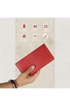 Gl101rd Telefon Bölmeli 1.sınıf Kalite Hakiki Deri(genuine Leather) Portmone Unisex Cüzdan-kır