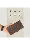 Gl102brw Telefon Bölmeli 1.sınıf Kalite Hakiki Deri(genuine Leather) Portmone Unisex Cüzdan-ka