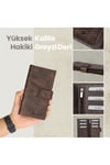Gl102brw Telefon Bölmeli 1.sınıf Kalite Hakiki Deri(genuine Leather) Portmone Unisex Cüzdan-ka