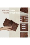 Gl102gng Telefon Bölmeli 1.sınıf Kalite Hakiki Deri(genuine Leather) Portmone Unisex Cüzdan-ta