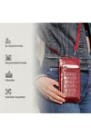 Gl200rd 1.sınıf Kalite Hakiki Deri Portmone Unisex Boyun Askılı Pasaport Ve Telefon Cüzdanı-kı
