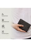 Gl203blc 1.sınıf Kalite Hakiki Deri (genuine Leather) Portmone Unisex Pasaport Cüzdanı-siyah