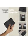 Gl203blc 1.sınıf Kalite Hakiki Deri (genuine Leather) Portmone Unisex Pasaport Cüzdanı-siyah