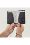 Gl203blc 1.sınıf Kalite Hakiki Deri (genuine Leather) Portmone Unisex Pasaport Cüzdanı-siyah