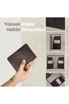Gl203brw 1.sınıf Kalite Hakiki Deri (genuine Leather) Portmone Unisex Pasaport Cüzdanı-kahvere