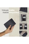 Gl203db 1.sınıf Kalite Hakiki Deri (genuine Leather) Portmone Unisex Pasaport Cüzdanı-lacivert