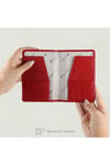 Gl203rd 1.sınıf Kalite Hakiki Deri (genuine Leather) Portmone Unisex Pasaport Cüzdanı-kırmızı