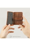 Gl400gng 1.sınıf Kalite Hakiki Deri (genuine Leather) Portmone Unisex Deri Kartlık Cüzdan-taba
