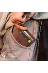 Gl401brw 1.sınıf Kalite Hakiki Deri (genuine Leather) Portmone Unisex Deri Kartlık Cüzdan-kahv