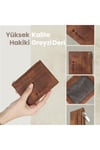 Gl401gng 1.sınıf Kalite Hakiki Deri (genuine Leather) Portmone Unisex Deri Kartlık Cüzdan-taba