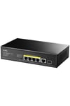 GS1005PTS1 5 Port Gigabit 1-SFP 120w 4port PoE Yönetilemez Switch