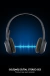 H600  Gürültü Önleyici Mikrofonlu Stereo Kablosuz Kulaklık - Siyah