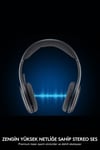 H800 Gürültü Önleyici Mikrofonlu Stereo Bluetooth Kulaklık - Siyah
