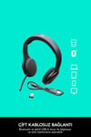 H800 Gürültü Önleyici Mikrofonlu Stereo Bluetooth Kulaklık - Siyah