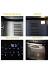 Haeger Hg-5295 Dokunmatik 12l Fırın Tipi 5 Aparatlı Airfryer 2000w Yağsız Kızartma Fritözü