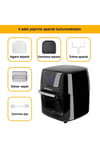 Haeger Hg-5297 Dokunmatik 12l Fırın Tipi 5 Aparatlı Airfryer 1800w Yağsız Kızartma Fritözü