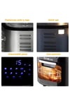 Haeger Hg-5297 Dokunmatik 12l Fırın Tipi 5 Aparatlı Airfryer 1800w Yağsız Kızartma Fritözü