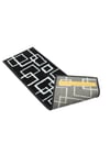 Home Gh40a-wb-gry5 Kare Desenli Kaydırmaz Tabanlı 5'li Merdiven Halısı - Beyaz/siyah