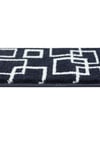 Home Gh40a-wnvy-gry5 Kare Desenli Kaydırmaz Tabanlı 5'li Merdiven Halısı - Beyaz/lacivert