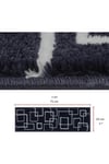 Home Gh40a-wnvy-gry7 Kare Desenli Kaydırmaz Tabanlı 7'li Merdiven Halısı - Beyaz/lacivert