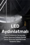 HP03 150PSI 3600Mah Şarjlı Led Işıklı LCD Ekranlı Çok Amaçlı Taşınabilir Dijital Hava Pompası