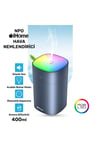 iHome 400ml RGB Renkli Aromaterapi Difüzör ve Ultrasonik Hava Nemlendirici Buhar Makinesi