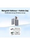 Kablosuz Şarj Mıknatıslı Magsafe Ultra Slim Alüminyum 5.000 Mah 20w Powerbank Cd220pd