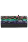 Kb-mk9 Gümüş Usb Bilek Destekli Daktilo Tuşlu Mekanik Q Red Switch Gaming Kablolu Oyuncu Klavyesi