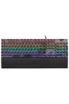 Kb-mk9 Gümüş Usb Bilek Destekli Daktilo Tuşlu Mekanik Q Red Switch Gaming Kablolu Oyuncu Klavyesi
