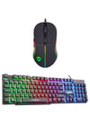 Kb-x88 Blast Usb Aydınlatmalı Q Oyuncu Klavyesi + Rage-x3 Usb 7 Tuşlu Ledli 6400 Dpi Gaming Mouse