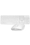 Km-7500 Beyaz Ultra Lüks Kablosuz Q Multimedia Klavye + Mouse Set