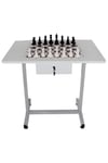 Komple Metal Ayaklı Satranç Masası 60x80 cm PAN606