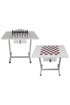 Komple Metal Ayaklı Satranç Masası 60x80 cm PAN606