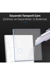 Lc05 Dokunmatik Wifi Tuya Destekli  3'lü Akıllı  Elektrik Anahtarı + Çift Usb Çıkışlı Elektrik P