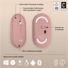 Logitech Pebble 2 M350s Kablosuz Bluetooth Sessiz Optik Mouse Pembe 910-007014