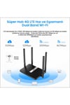 LT500 2,4GHz 300Mbps, 5GHz 867Mbps, 4 Port Wi-Fi Mesh 4G LTE DDNS Router (AC1200 Serisi)