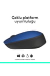 M171 USB Alıcılı Kablosuz Kompakt Mouse, Mavi 910-004640