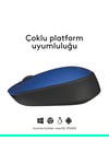 M171 USB Alıcılı Kablosuz Kompakt Mouse, Mavi 910-004640
