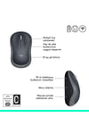 M185 USB Alıcılı Kompakt Kablosuz Mouse, Gri 910-002235