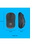 M221 Sessiz Kompakt Kablosuz Mouse, Siyah 910-006510