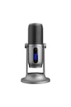 M2G MDRILL ONE Gri USB 48Khz 16bit HD Kayıt 3,5mm ses Kontrol Led Type-C Mikrofon