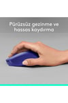 M330 Sessiz Kablosuz Optik Mouse, Mavi 910-004910