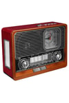 Mdr-105bt Ahşap Usb- Tf Destekli Bluetooth Fm-am-sw 8 Band Klasik Radyo
