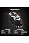 MG1102 Kablolu RGB 8200DPI 10 Makro Tuşlu Gaming Oyuncu Mouse & Mousepad