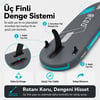 NPO Aqua Gray 350x84x15cm Şişme Military SUP Paddle Board 196kg Kürek Pompa Çanta Koltuklu Full Set