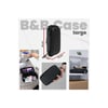 NPO B&B Large Case Ultra Darbe Koruyuculu,Kablo,HDD ve Aksesuar için Çok Amaçlı HardCase Çanta-Siyah
