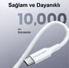 NPO CTC12 60W 1.2m TPE Type-C to Type-C Hızlı Şarj ve Data Kablosu 3 Adet