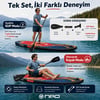 NPO Flow Stone 350x84x15cm Şişme Premium SUP Paddle Board 162kg Kürek Pompa Çanta Koltuklu Full Set