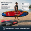NPO Flow Stone 350x84x15cm Şişme Premium SUP Paddle Board 162kg Kürek Pompa Çanta Koltuklu Full Set