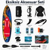 NPO Flow Stone 350x84x15cm Şişme Premium SUP Paddle Board 162kg Kürek Pompa Çanta Koltuklu Full Set